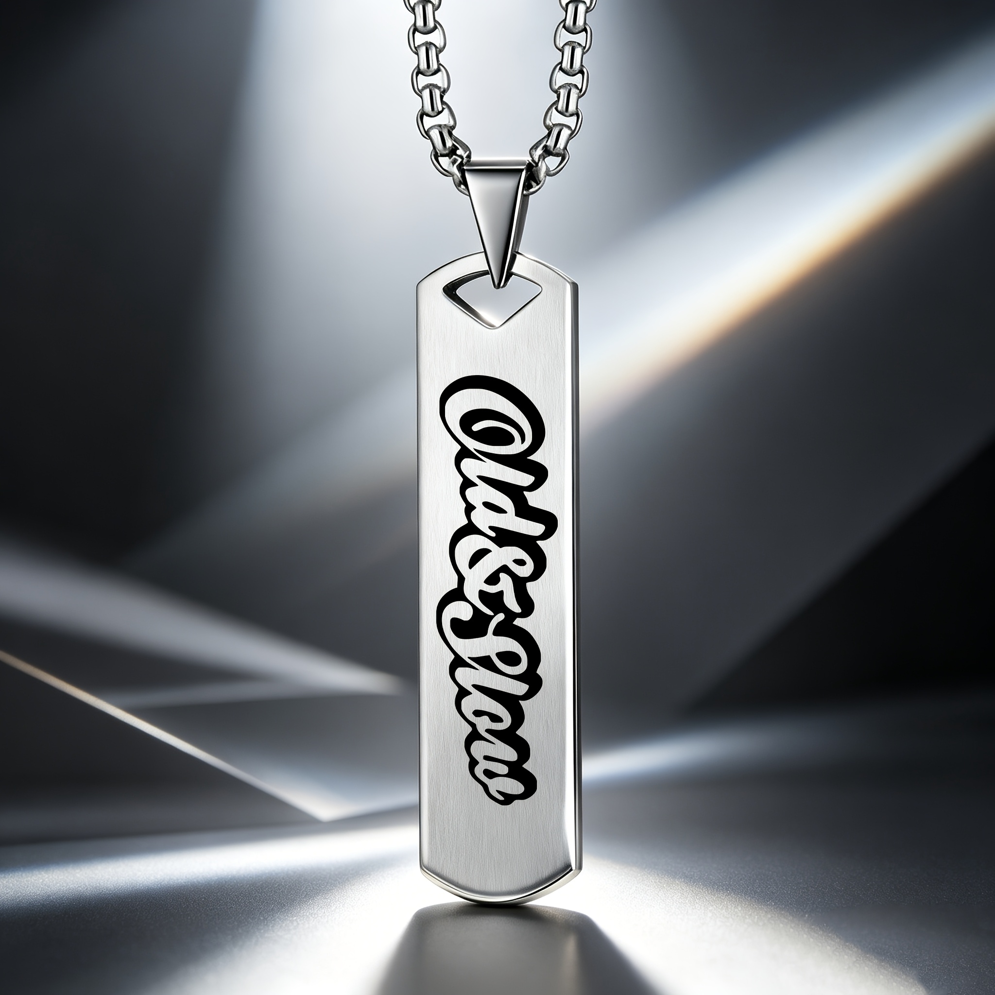Unisex "Old&Slow" Cool Font Design Pendant Necklace